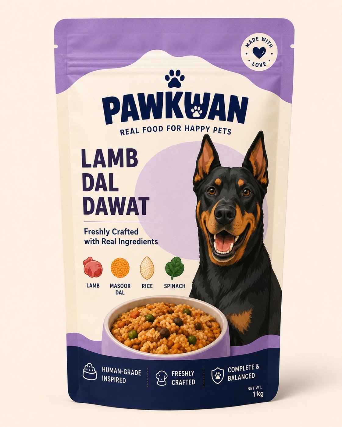 Lamb Dal Dawat pouch
